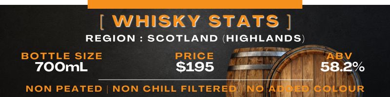 Whisky Stats Panel_Highland Park North Star Secret Highland Stats
